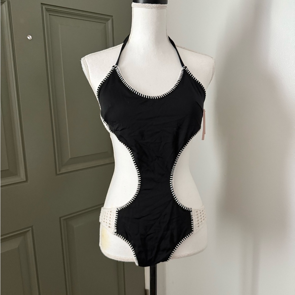 Victoria's Secret Black Cutout One Piece